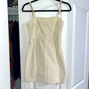 Hollister XS Corduroy Mini Dress White